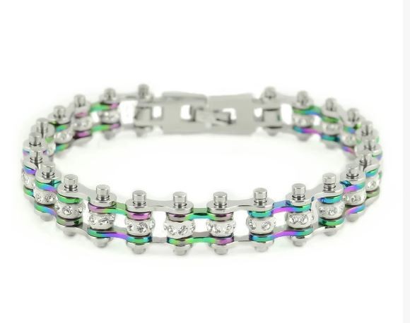 Colored Bike Chain Bracelets