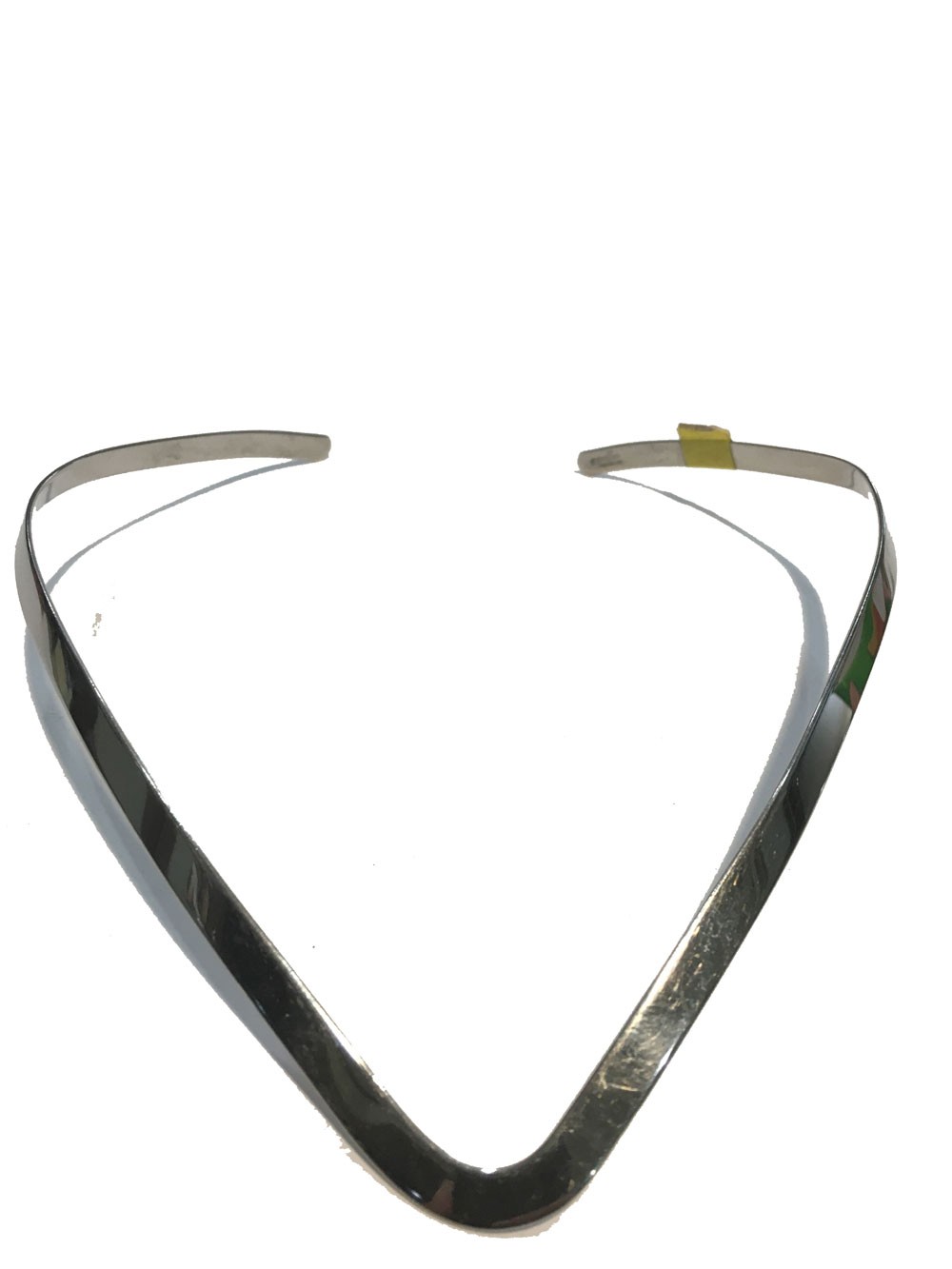 V Cuff Necklace Stainless Steel Flat  Wire