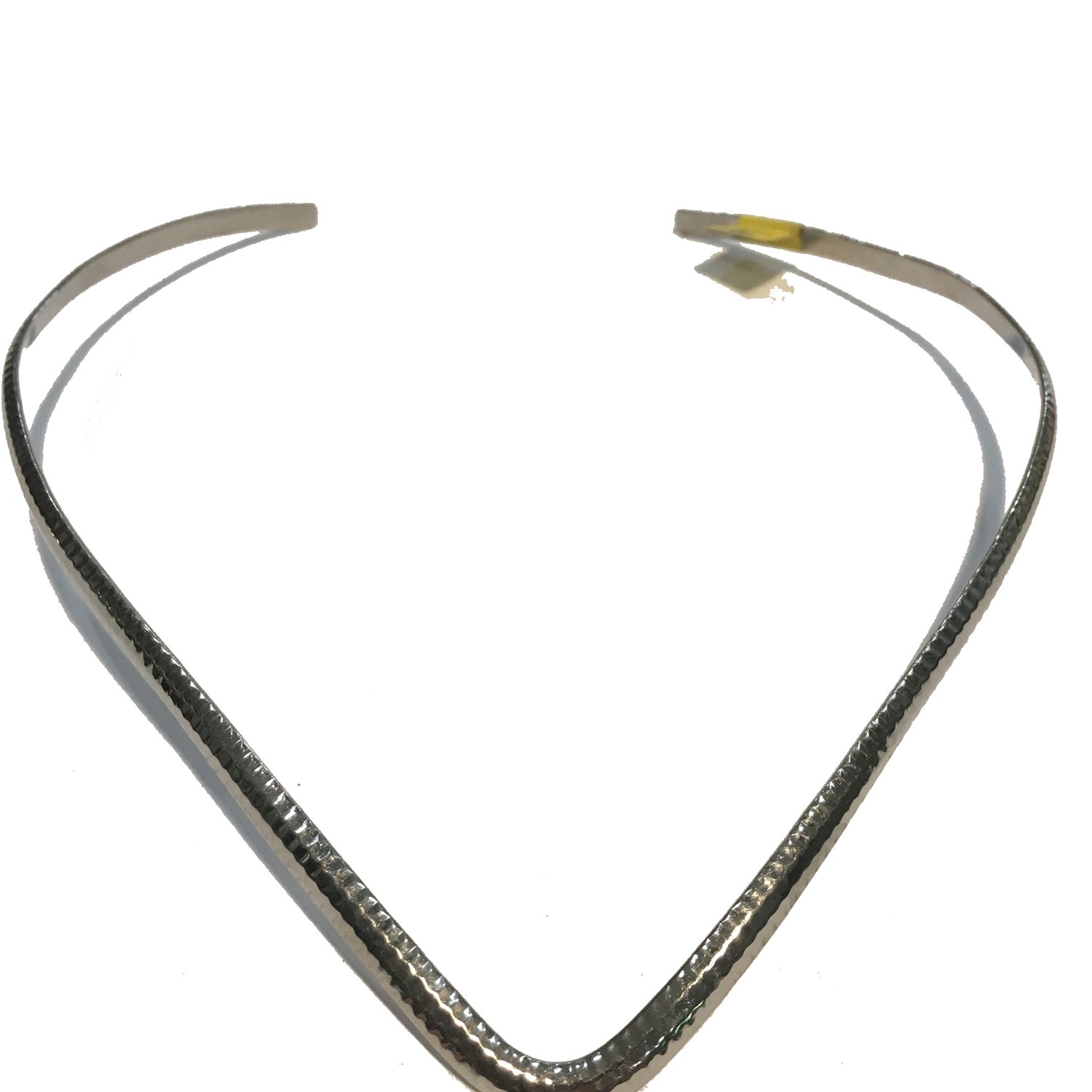 SLIDE CHOKER HAMMERED V-NECK STYLES STAINLESS STEEL 3/16
