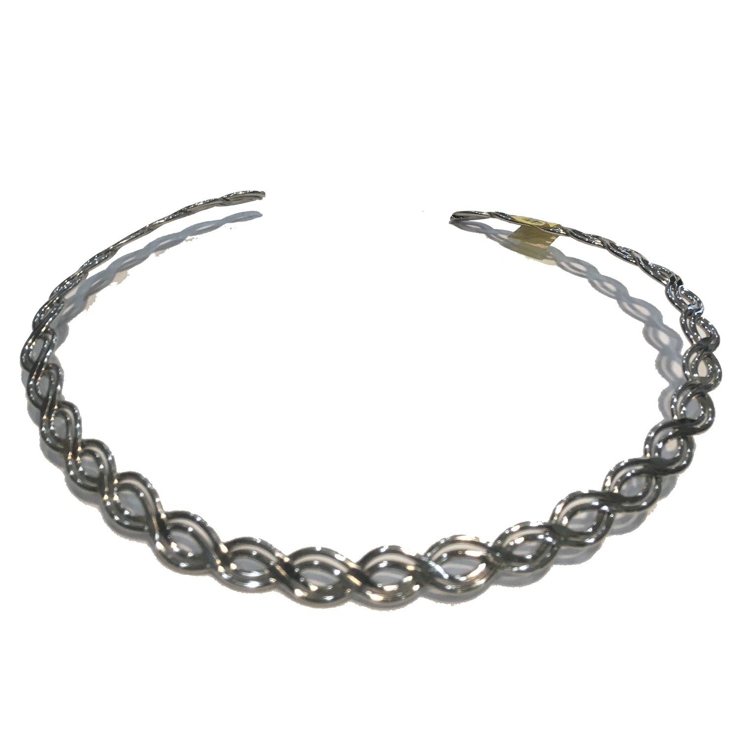 SLIDE CHOKER SINGLE INFINITY TWIST SILVER STAINLESS STEEL 1/4