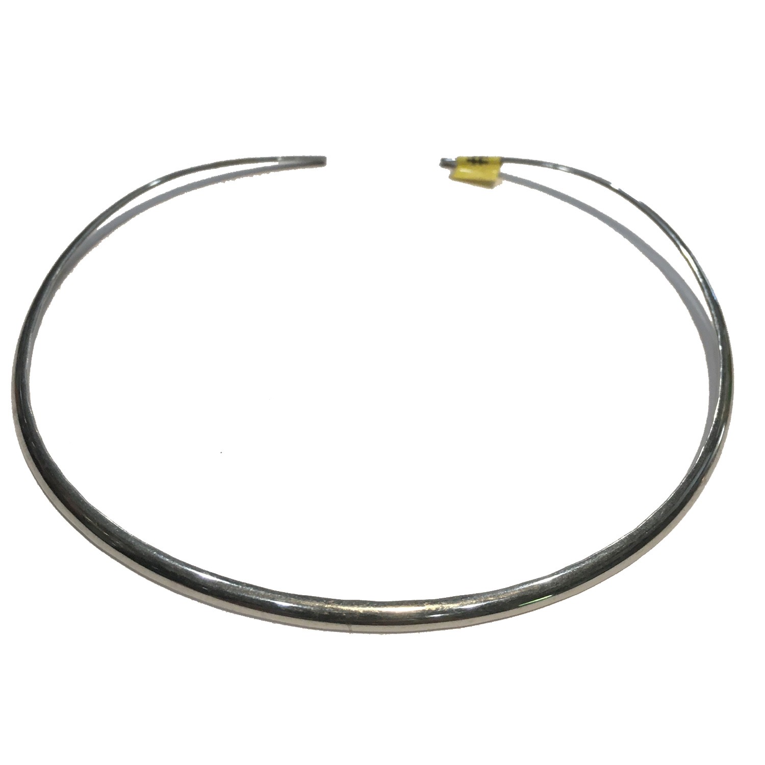 SLIDE CHOKER PLAIN SILVER STAINLESS STEEL 1/8
