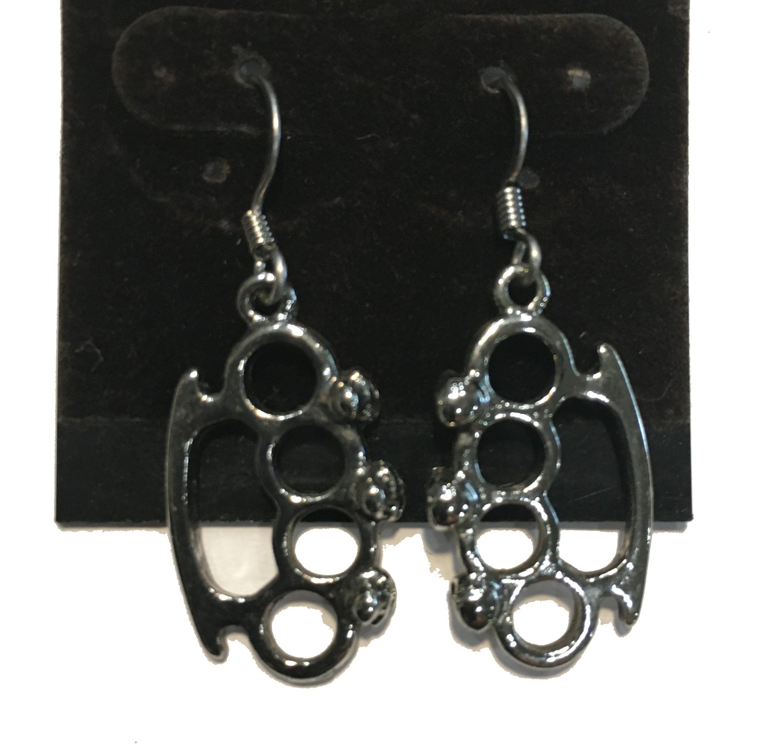 KNUCKLES DANGLE EARRINGS STAINLESS STEEL