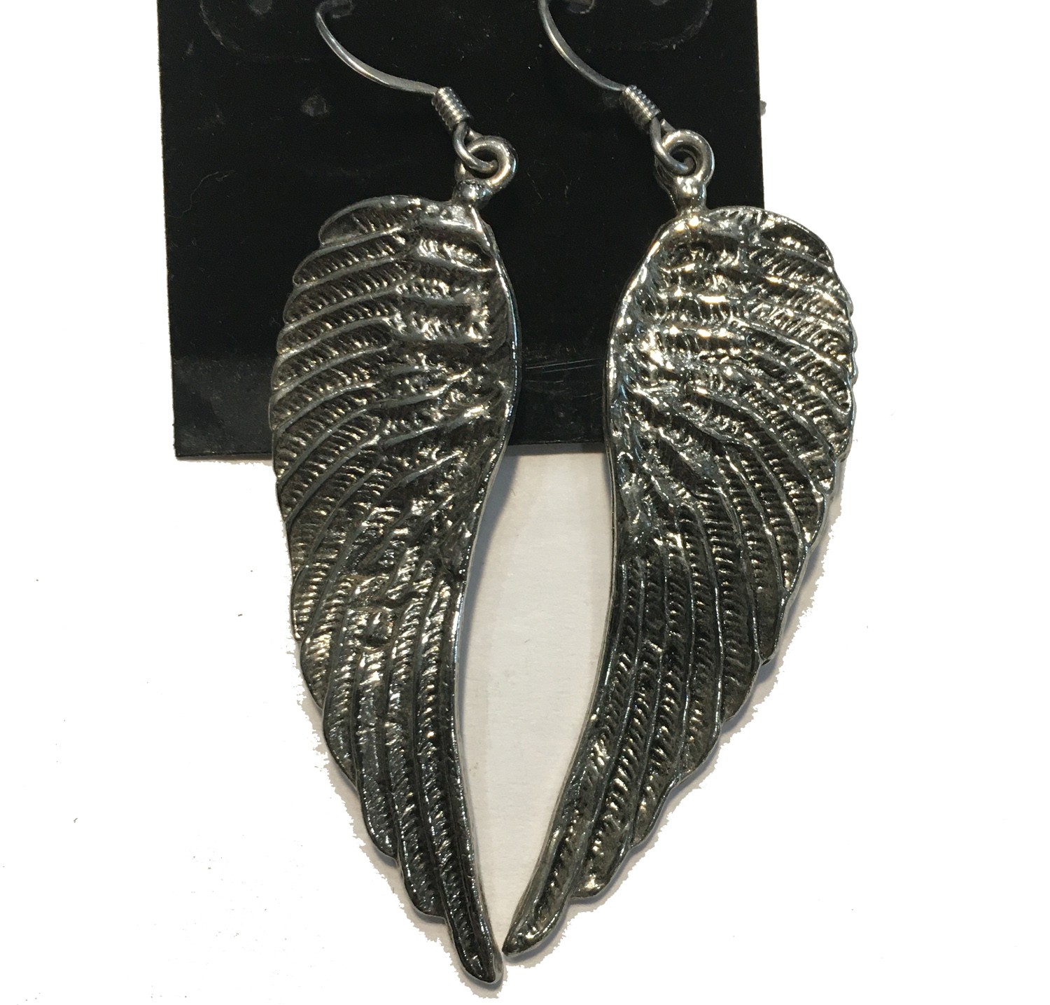 ANGEL WING SINGLE EARRINGS MEDIUM STAINLESS STEEL