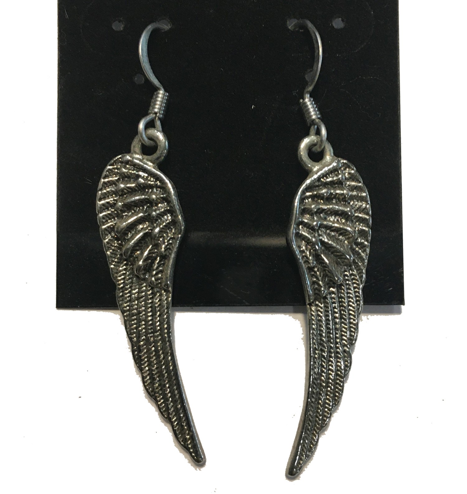 ANGEL WING SINGLE EARRINGS LARGE STAINLESS STEEL
