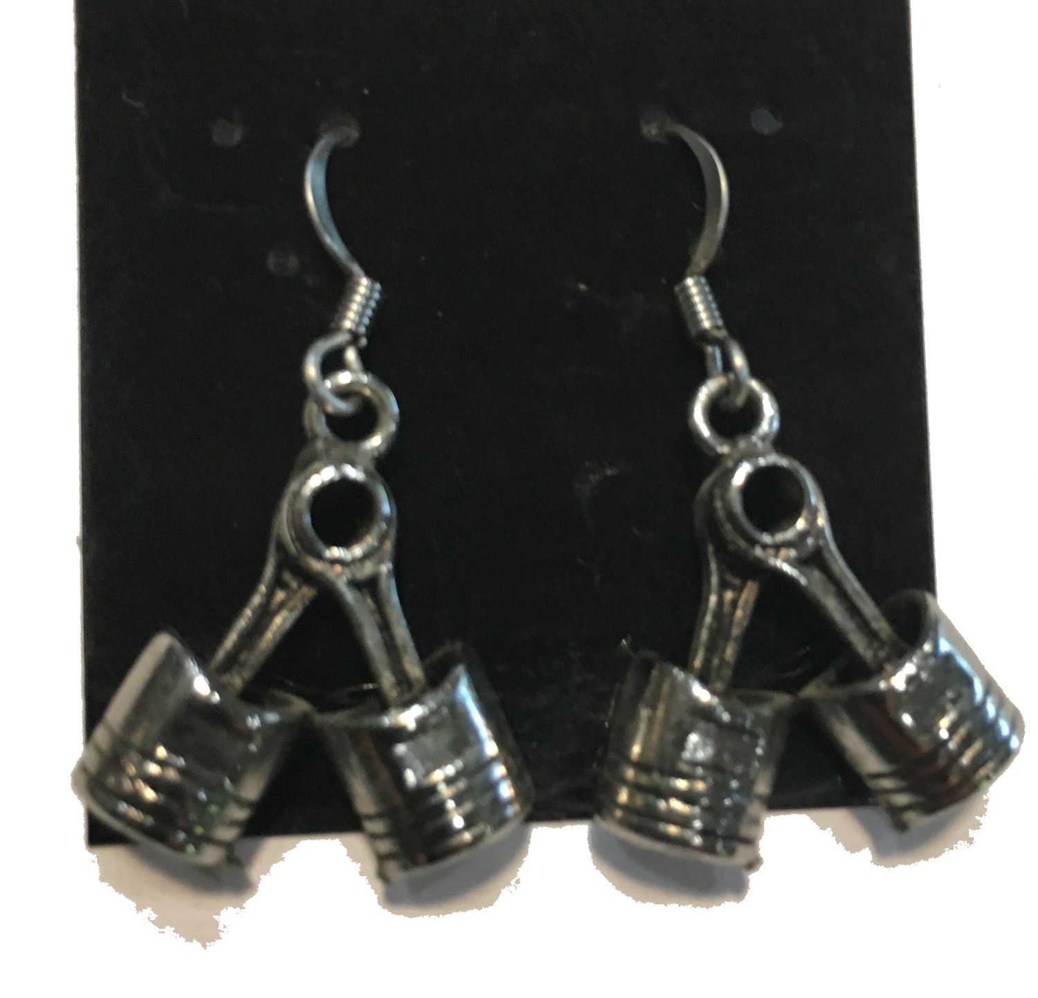 PISTON EARRINGS STAINLESS STEEL