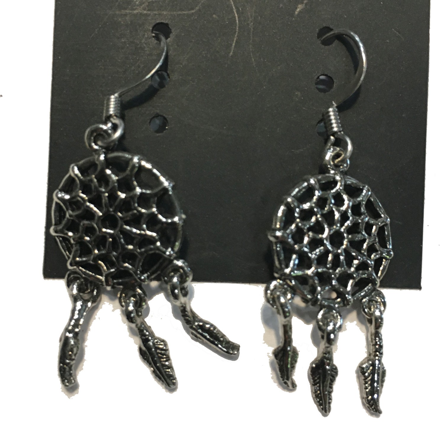 DREAMCATCHER WITH NO ACCENT EARRINGS STAINLESS STEEL