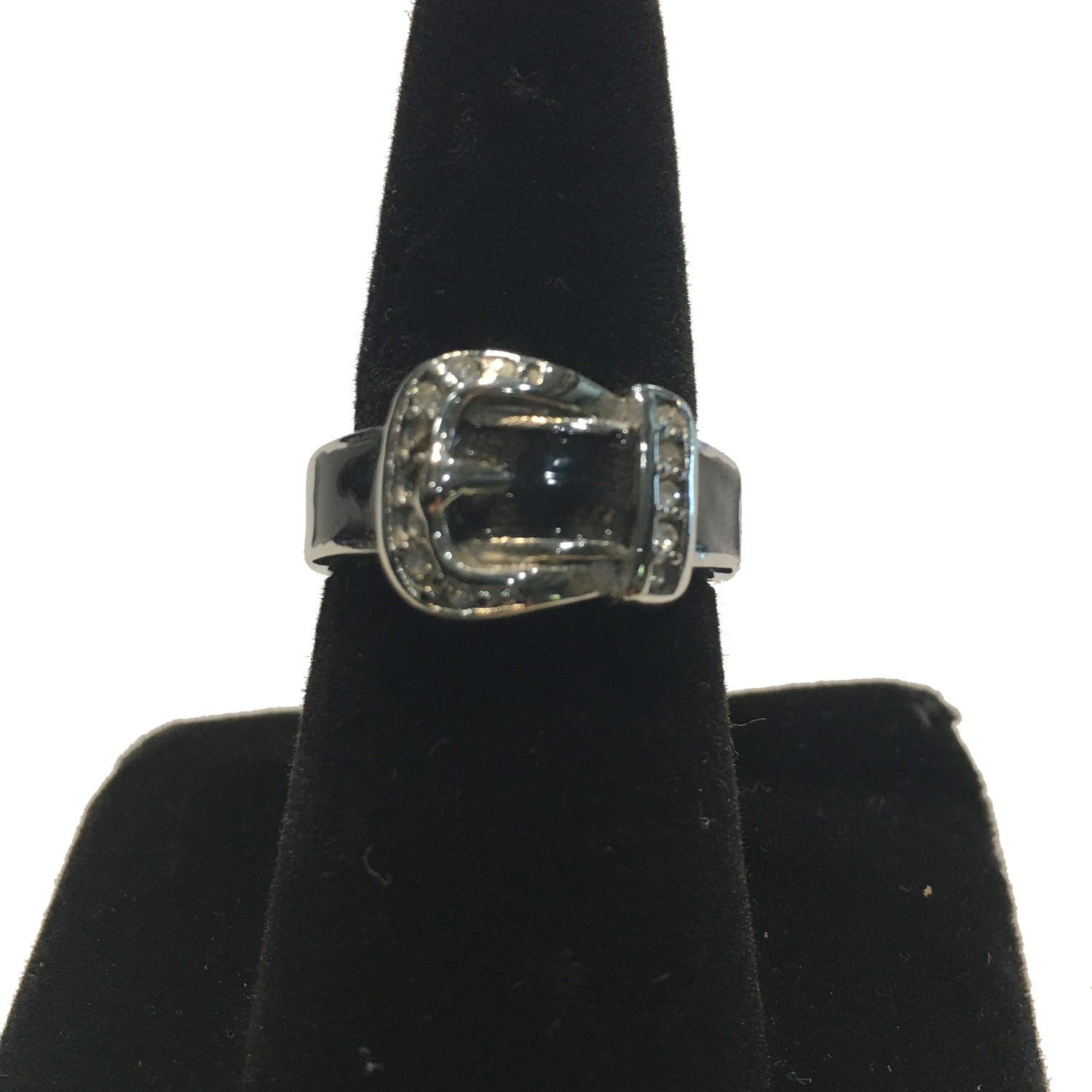BLACK BELT LADIES RING STAINLESS STEELR15